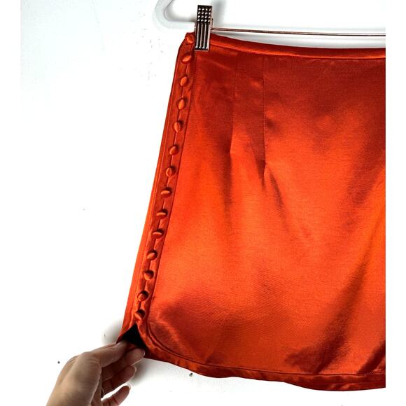 Zara Orange Mini Skirt - Picture 5 of 10